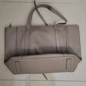 AllSaints Leather Braided Tote Bag